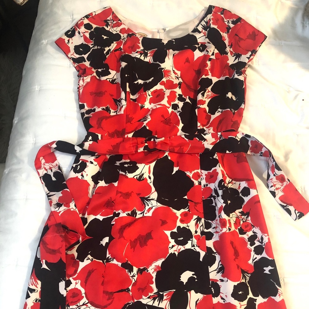 Retro Talbots Silk Floral Dress
